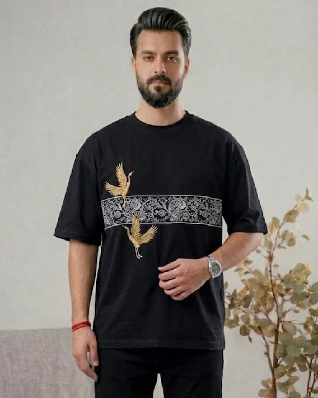 Golden Crane Art Relax - Fit T-Shirt