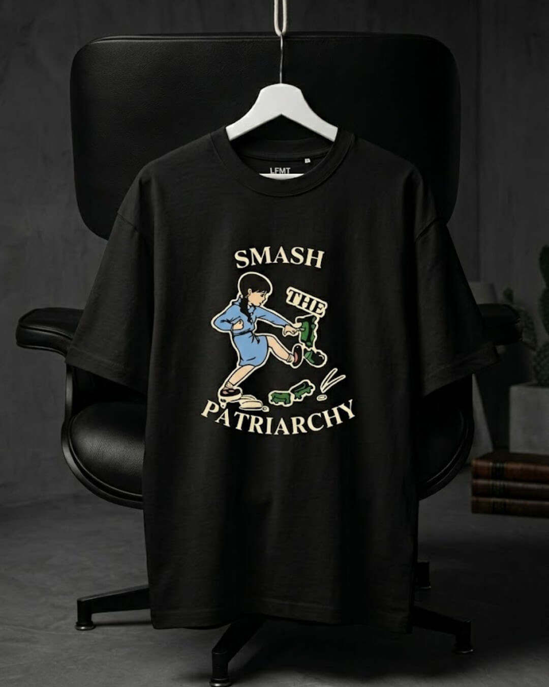 Retro Protest Art Relax Fit T-Shirt