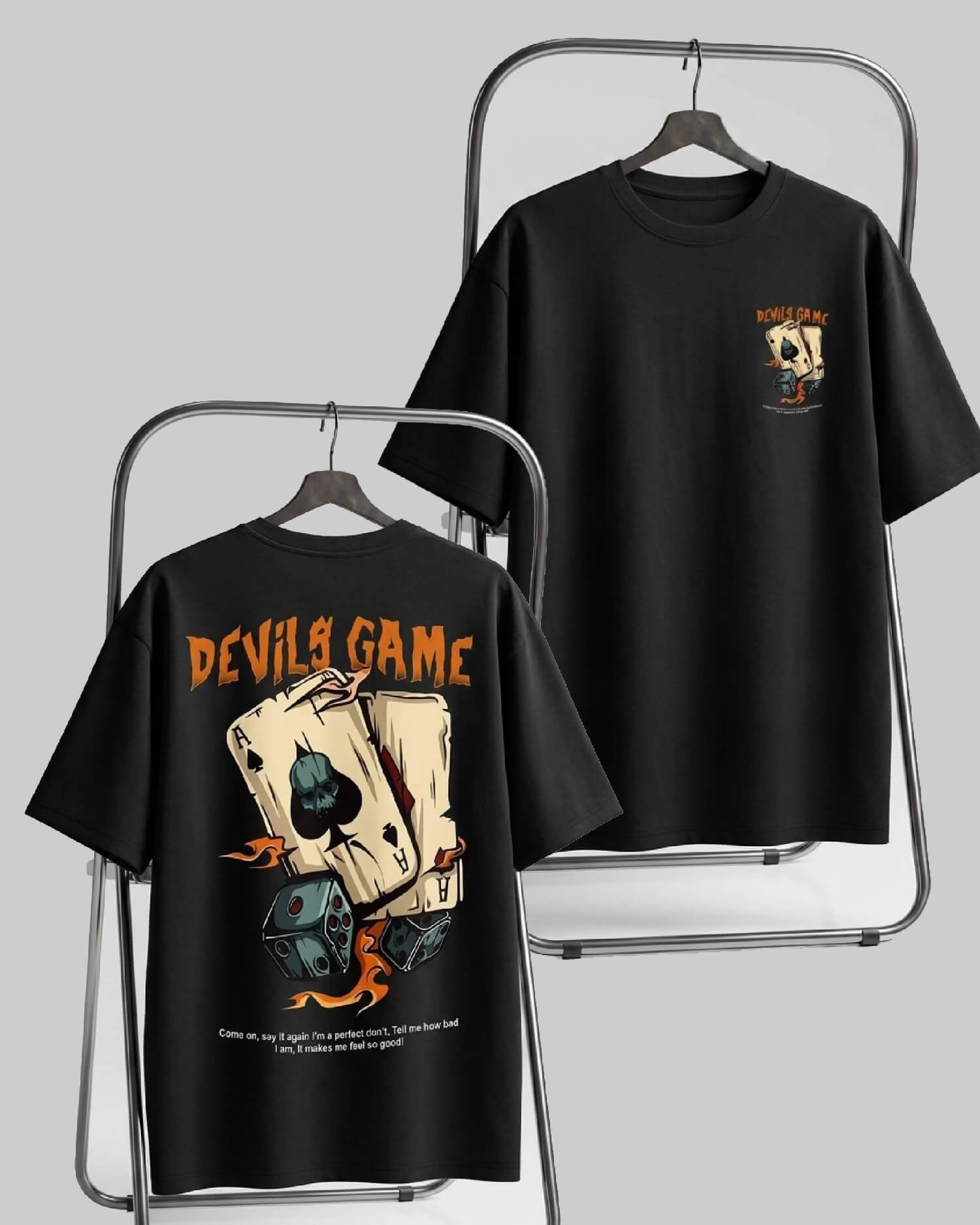 Devils Games Cards - Dropshoulder T Shirt