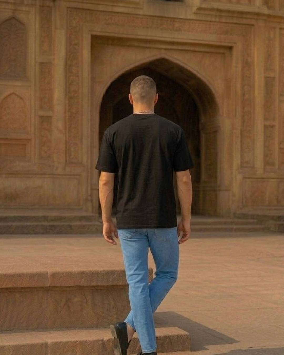 Midnight Bloom – Embroidery T-Shirt