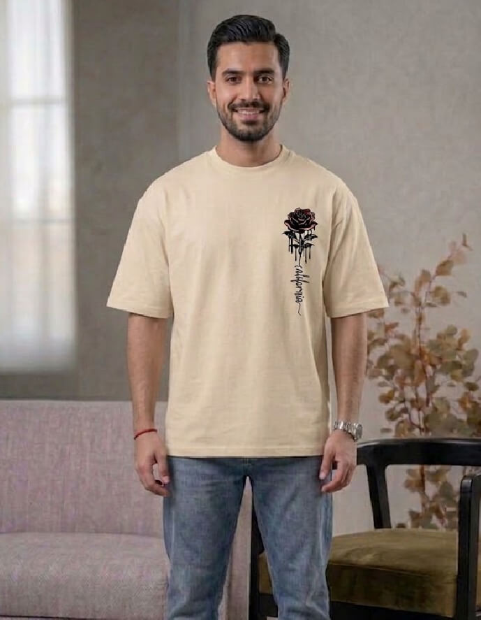 California Rose Minimal - Oversized T-Shirt